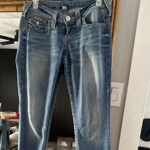 True Religion Blue Straight Leg Jeans